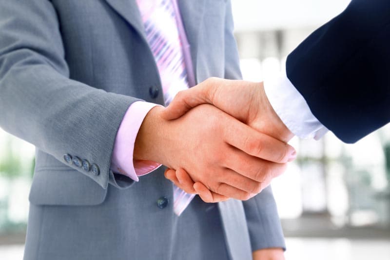 handshake with mission statement